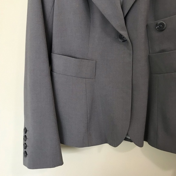 Tobias Single Button Blazer | Grey Office Career Wear Blazer - Picture 3 of 12